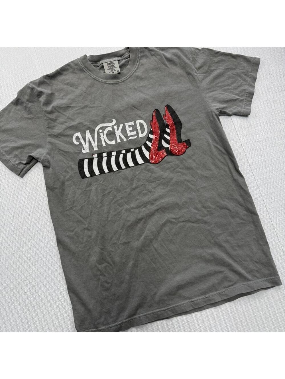 Comfort Colors Women's Grey and Multi Tshirt